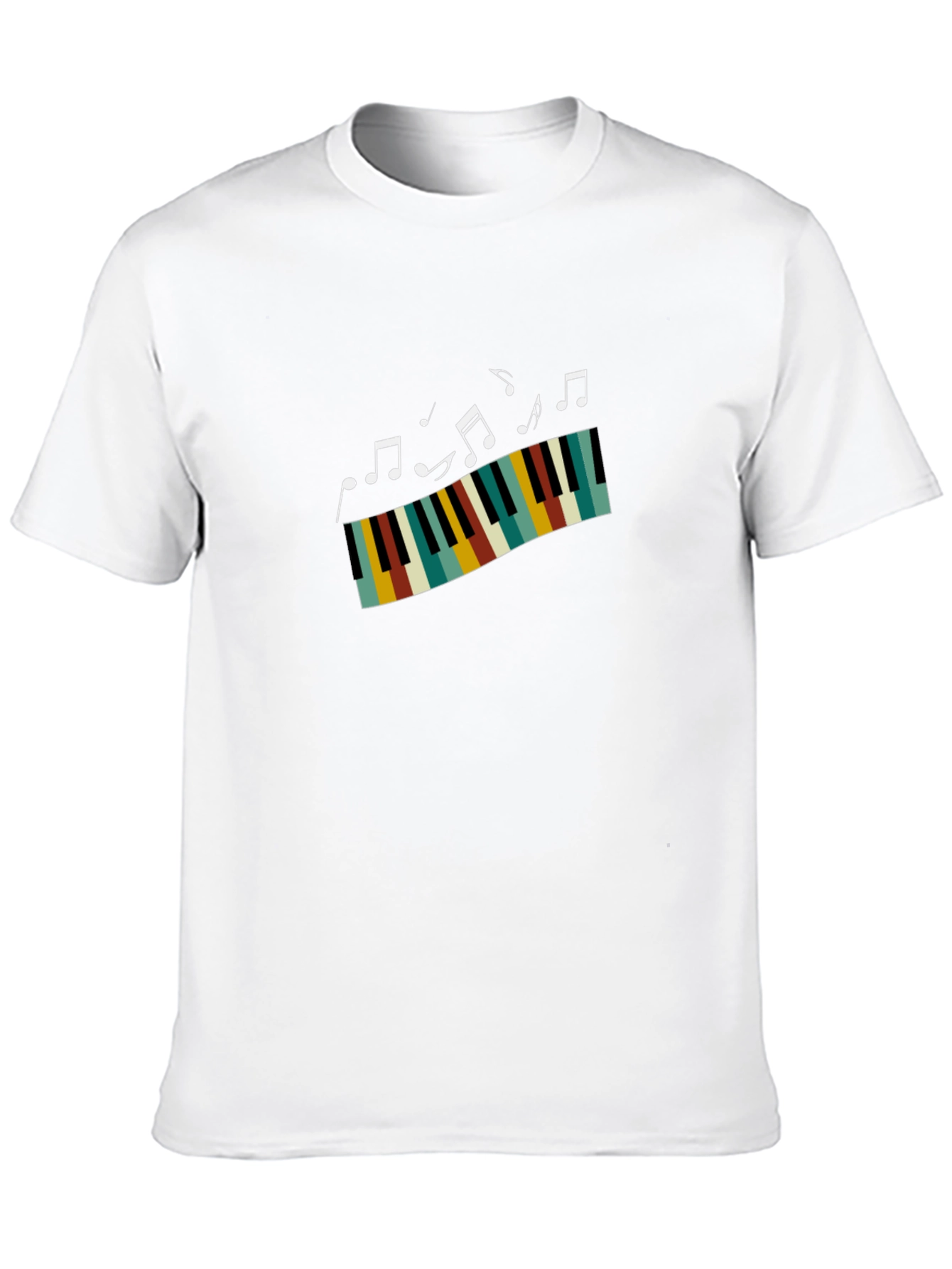 Black Musical Keys Graphic T-Shirt view 10
