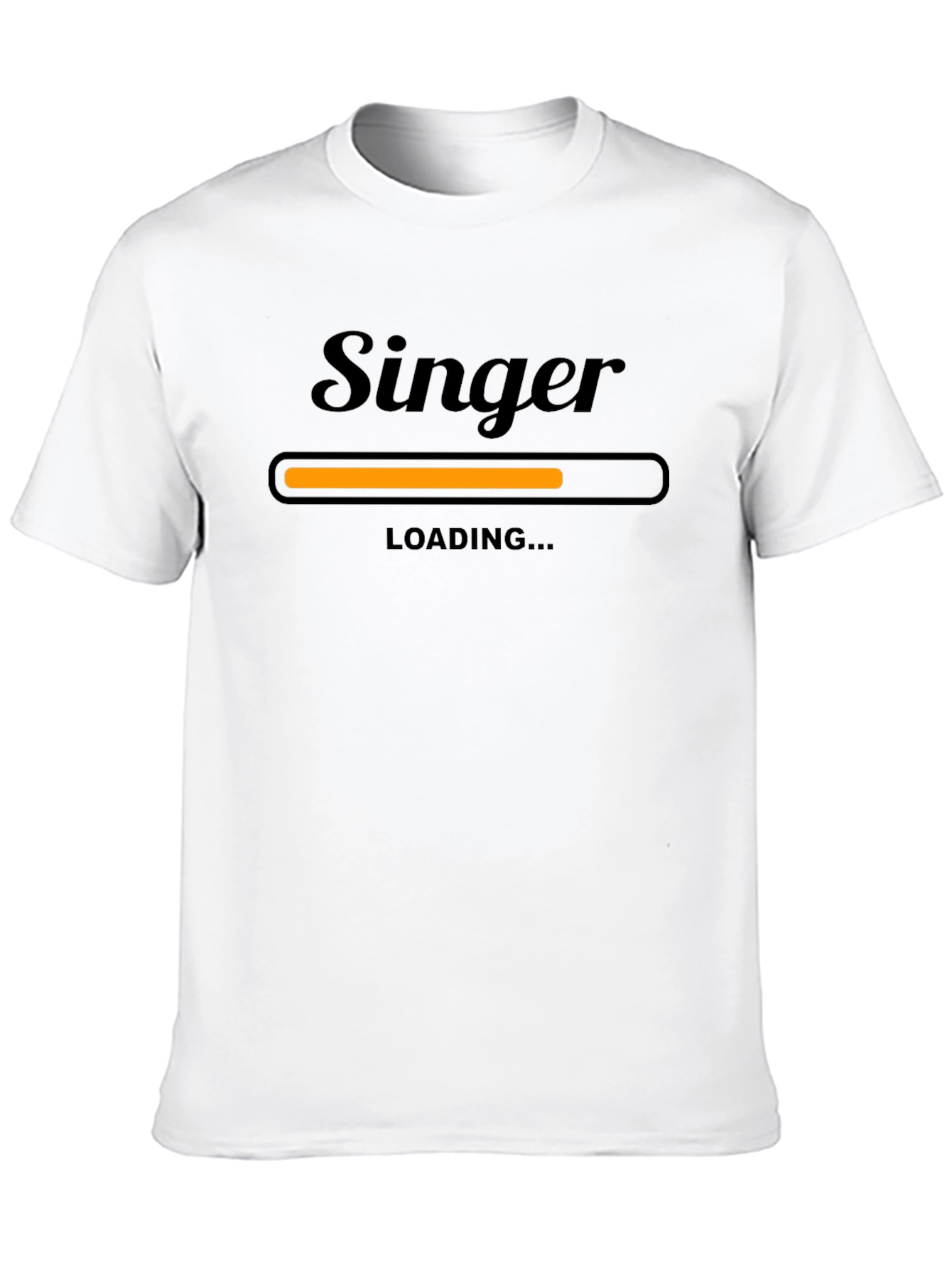 Black Singer Loading T-Shirt - Musician Humor Tee view 10