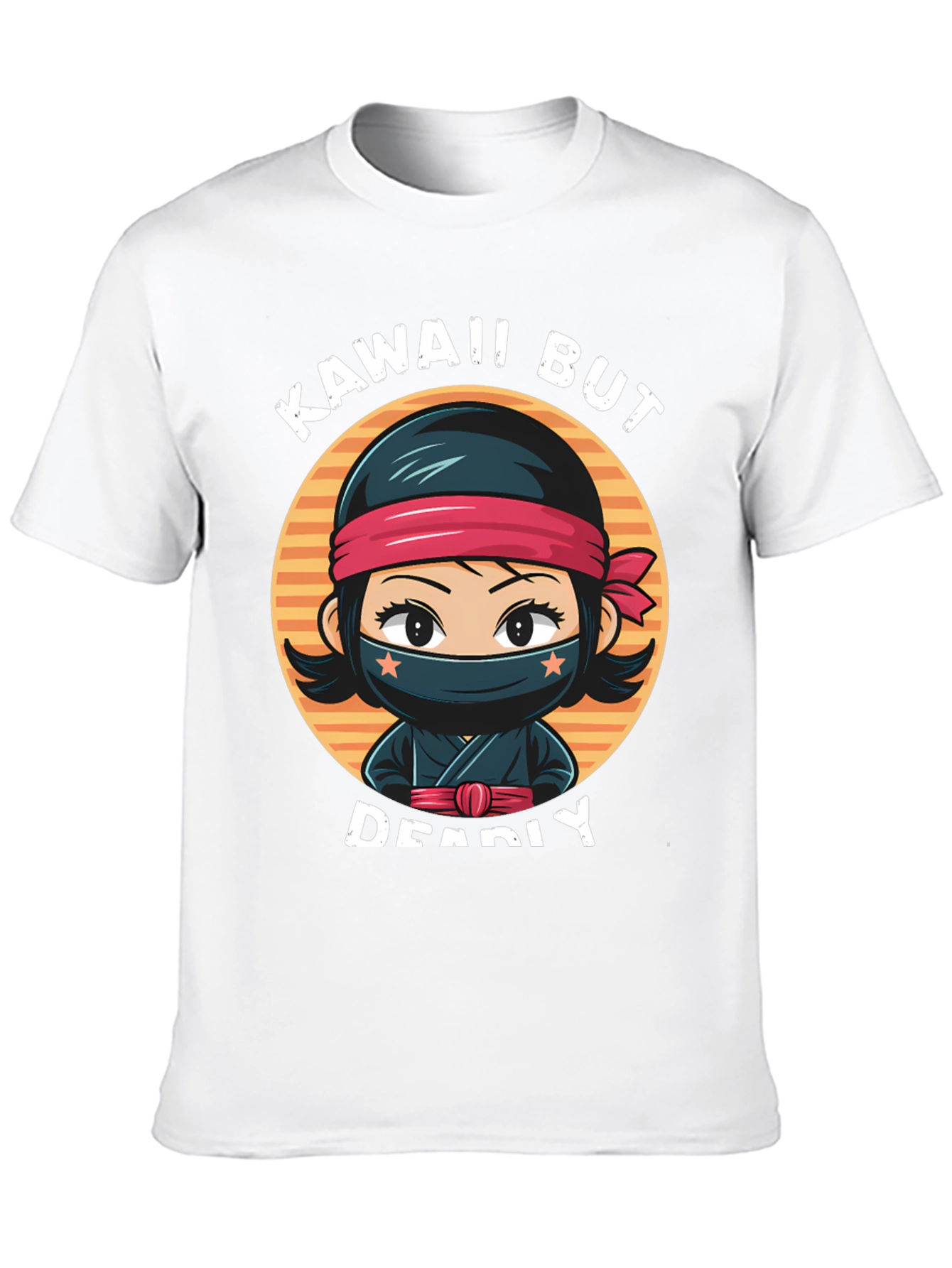 Black Kawaii But Deadly Ninja T-Shirt view 10