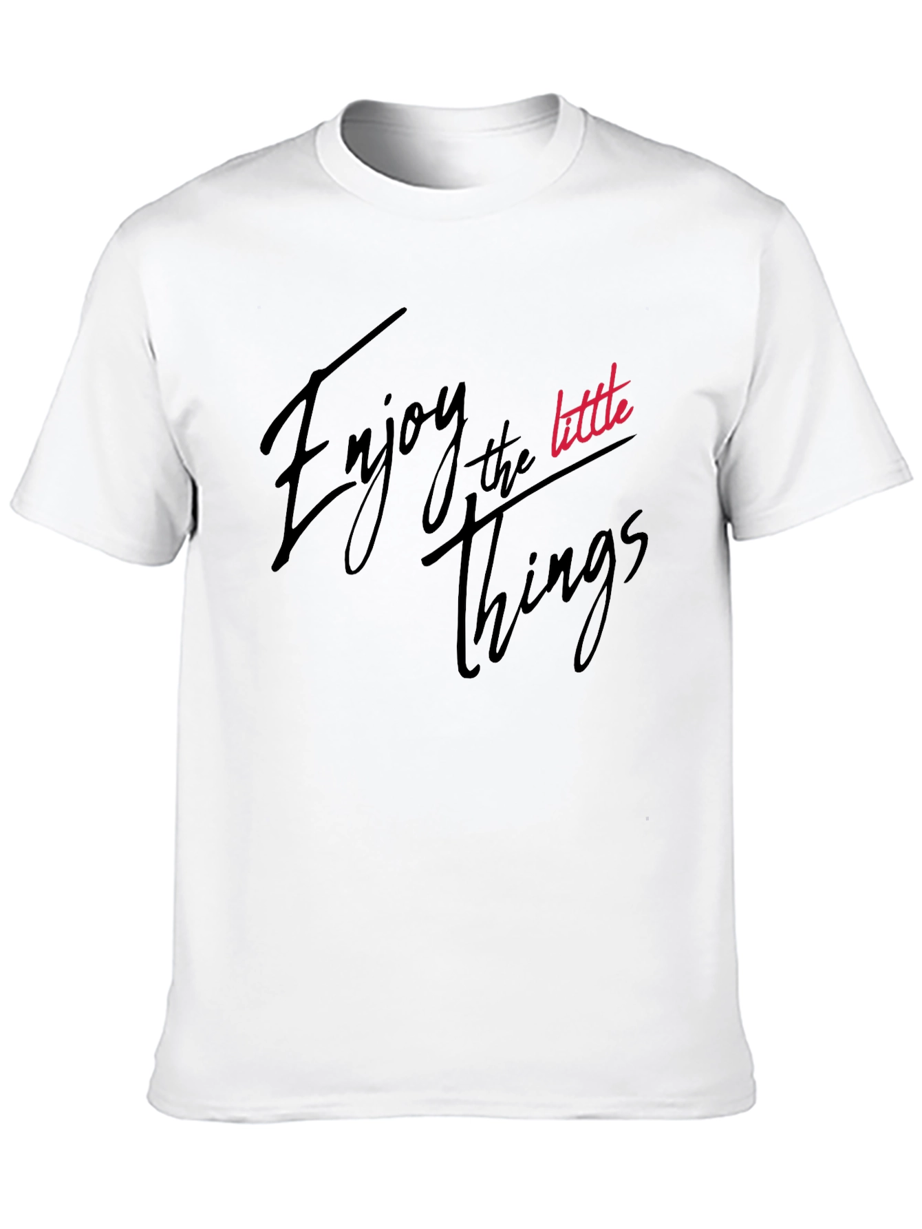 Black Enjoy the Little Things Black T-Shirt view 10