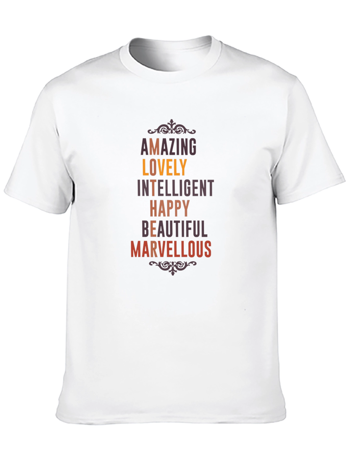 Black Amazing Lovely Intelligent T-Shirt view 10