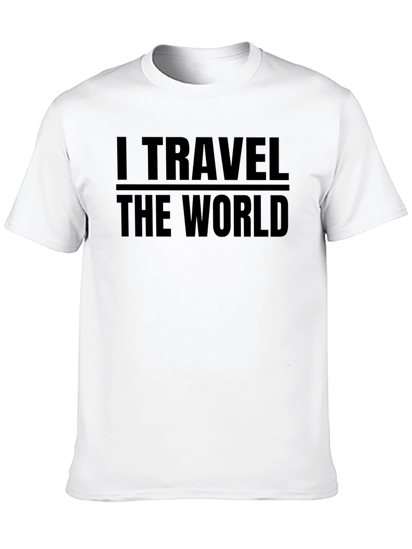 Black I Travel The World Graphic Tee - Black view 10