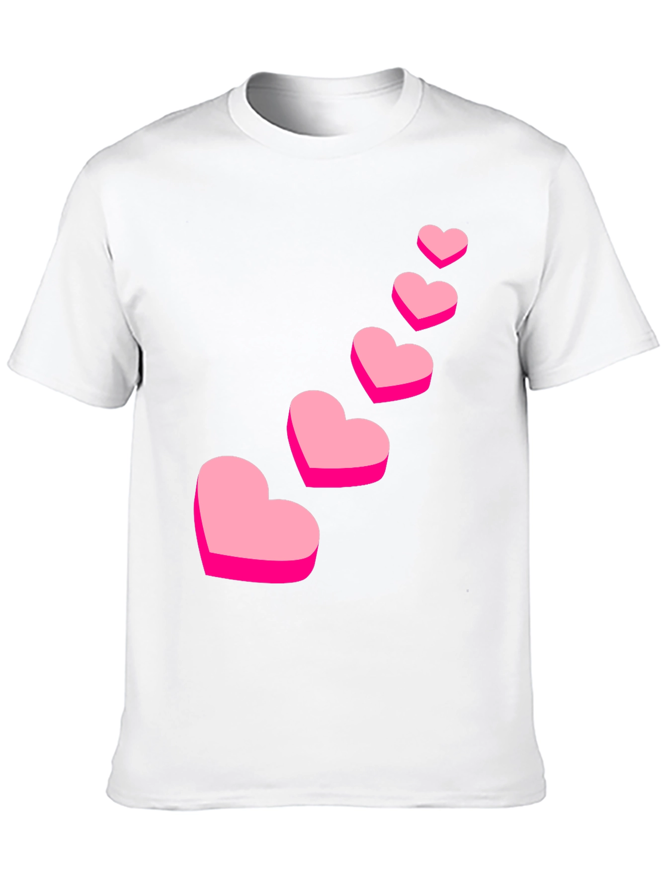 Love Heart Graphic Black T-Shirt - 10