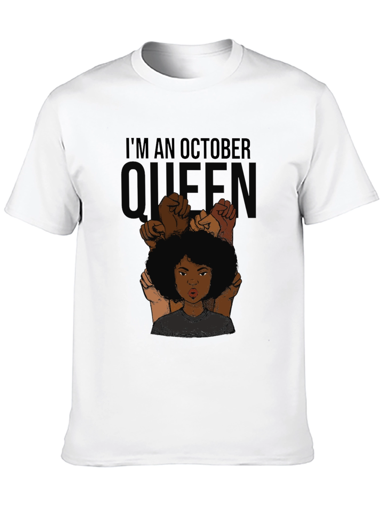 Black October Queen Black T-Shirt view 10