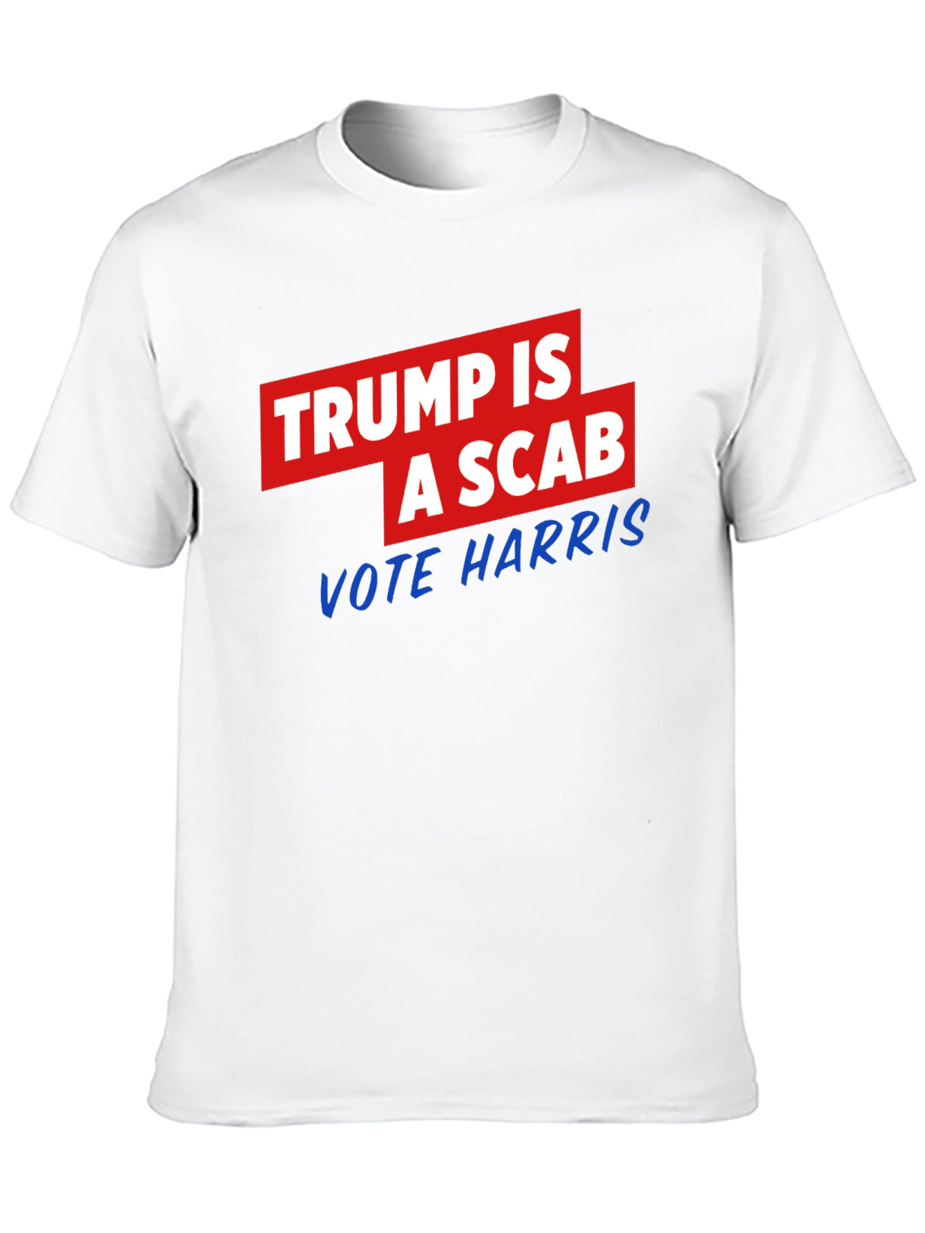 Black Trump is a Scab - Vote Harris T-Shirt view 10