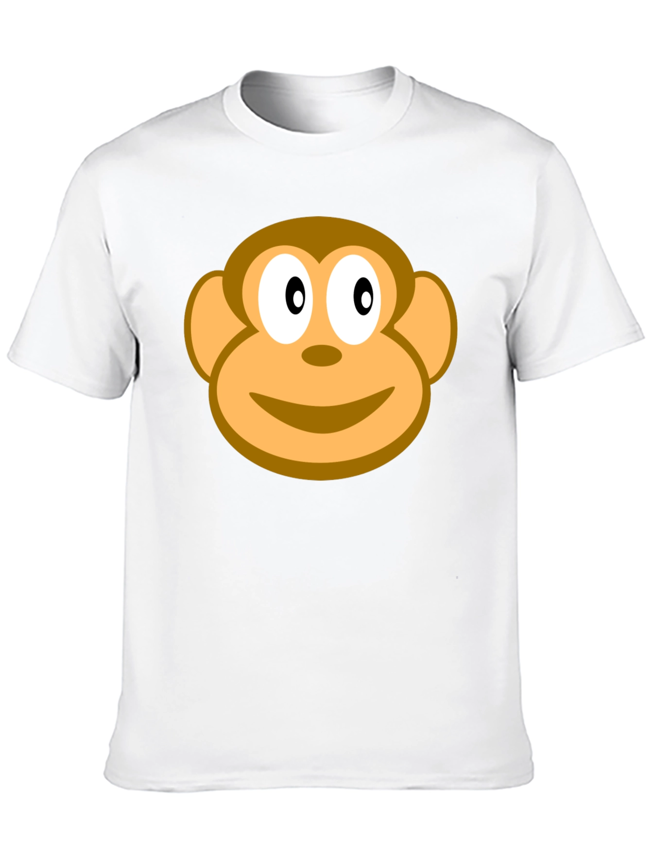 Black Monkey Face Graphic Black T-Shirt view 10
