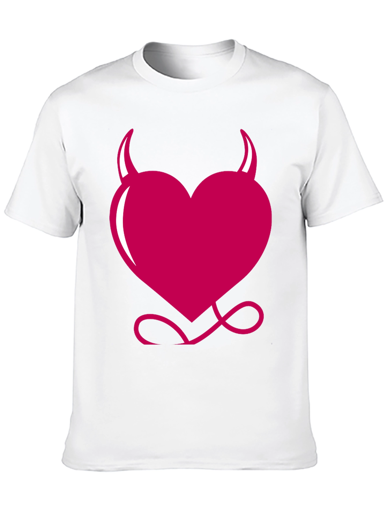 Black Devil Heart Graphic Tee - Black view 10