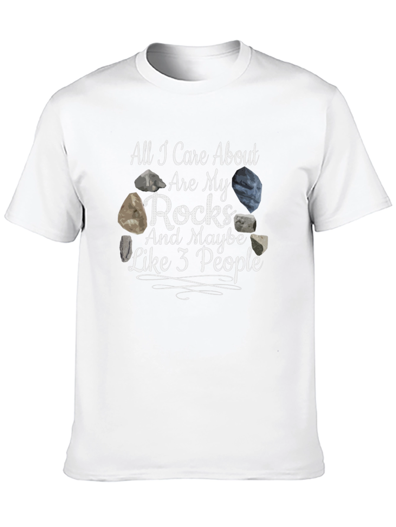Black Rock Lover T-Shirt - All I Care About Are My Rocks view 10