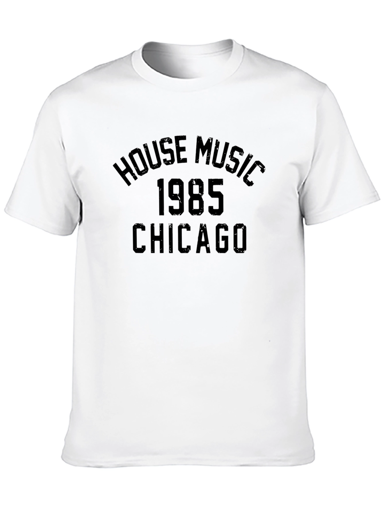 Black House Music 1985 Chicago Black T-Shirt view 10