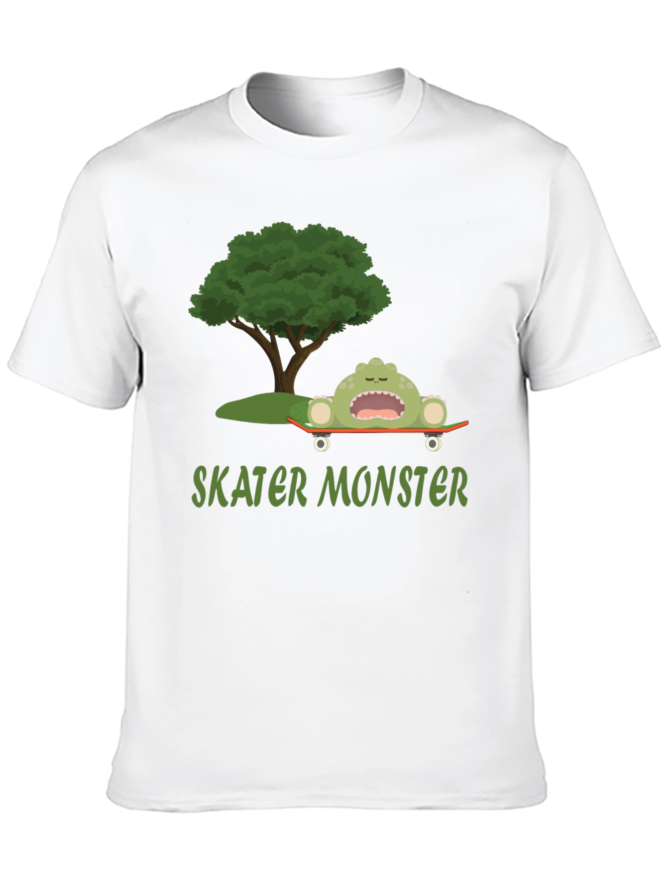 Black Skater Monster Graphic T-Shirt - Fun and Unique Design view 10