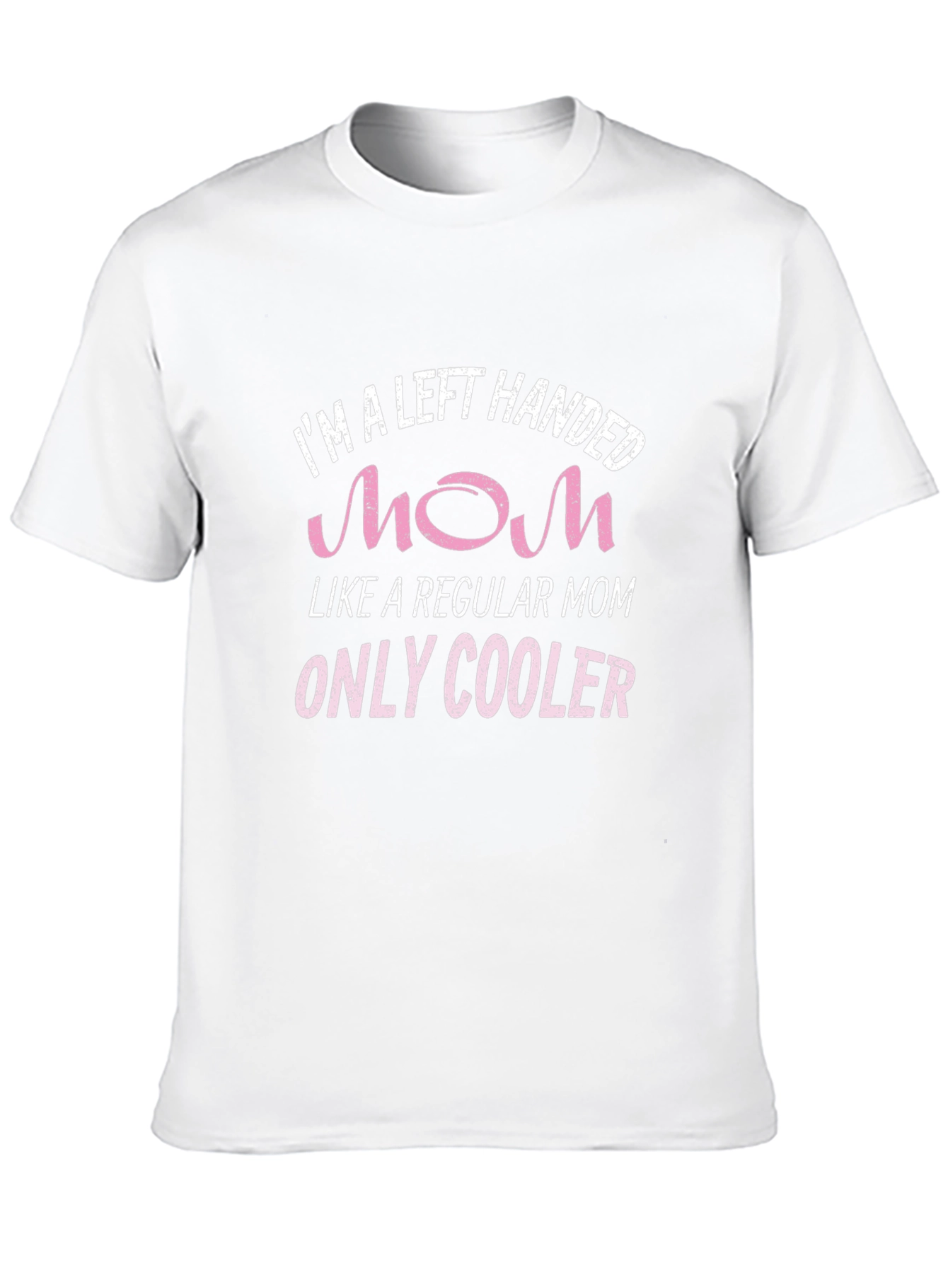Black Left Handed Mom T-Shirt - Only Cooler view 10