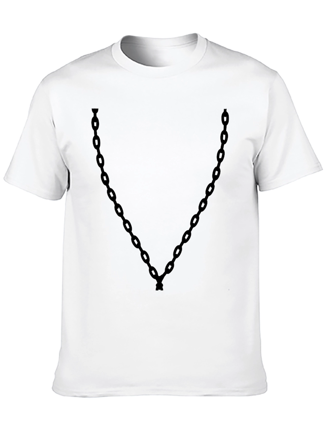 Black Chain Graphic T-Shirt - Casual Streetwear view 10