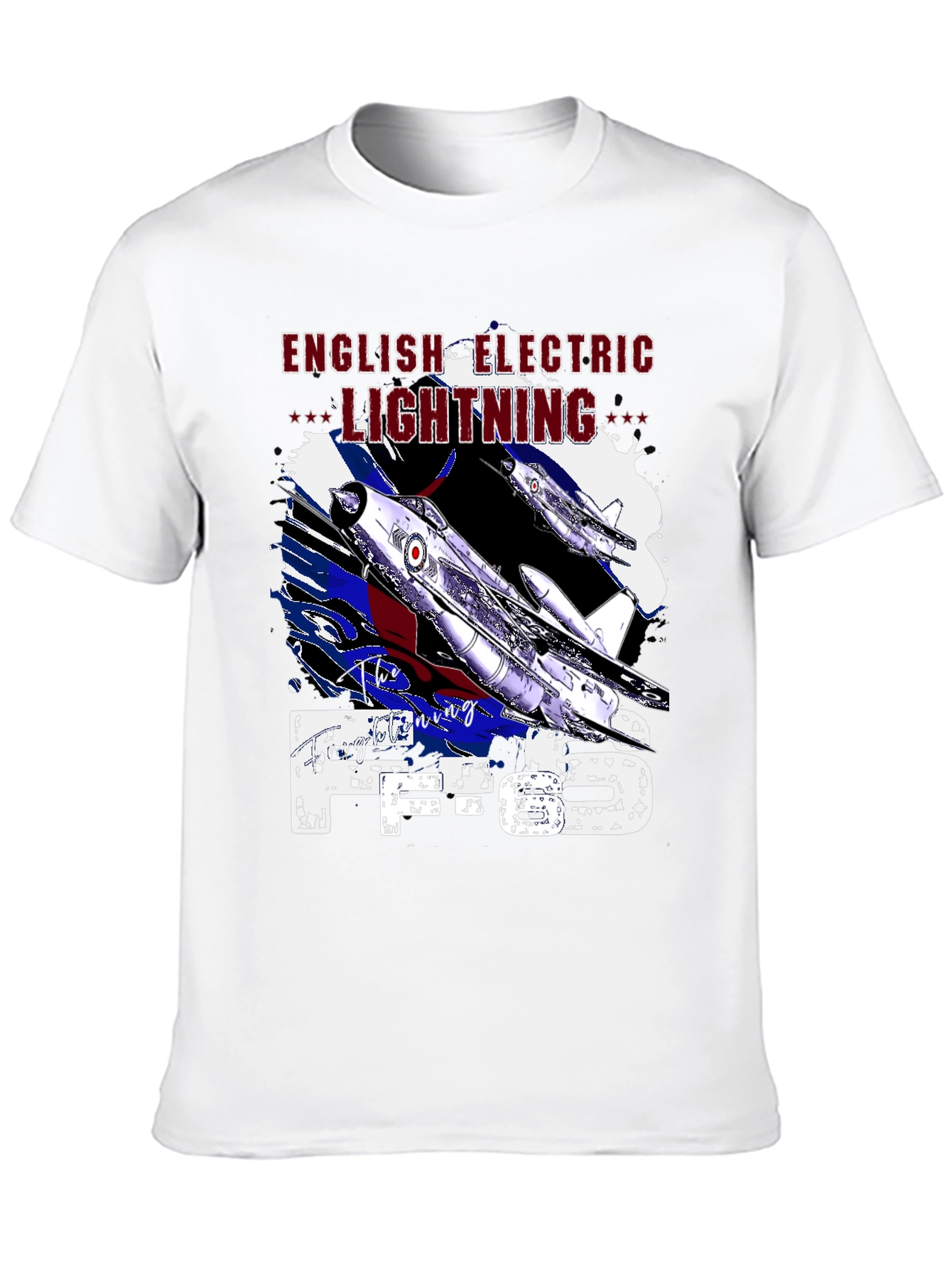 Black English Electric Lightning F.6 T-Shirt view 10