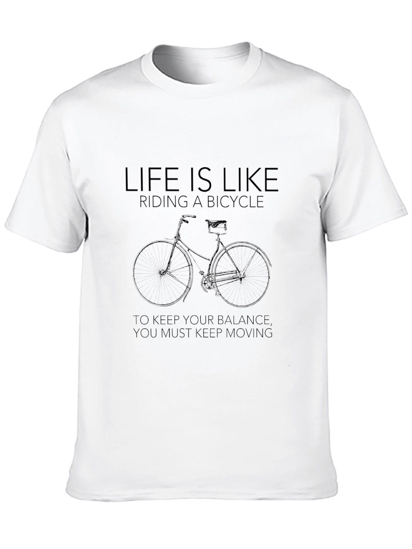 Black Life is Like Riding a Bicycle Graphic T-Shirt view 10