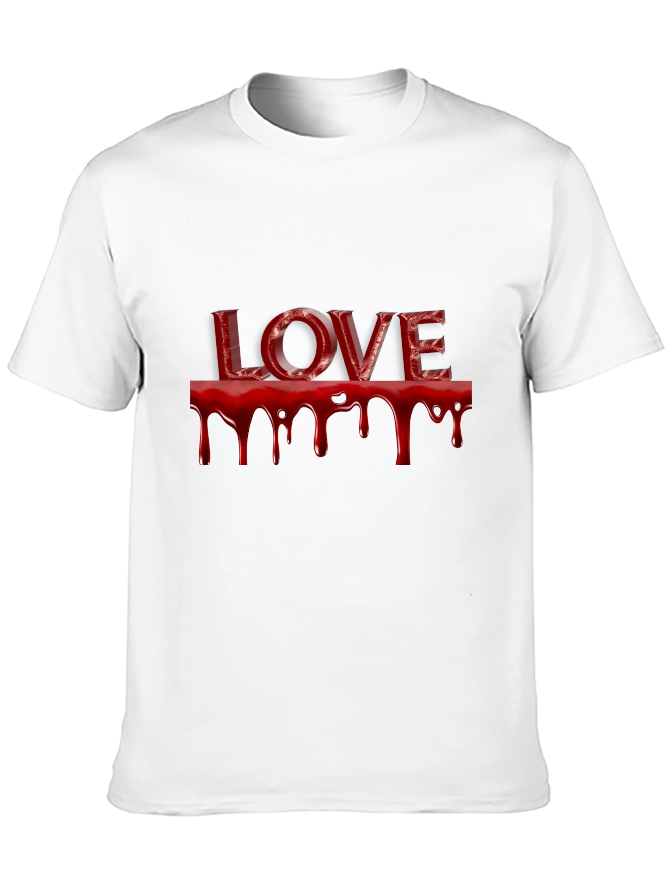Black Bloody Love T-Shirt - Dark Valentine's Tee view 10
