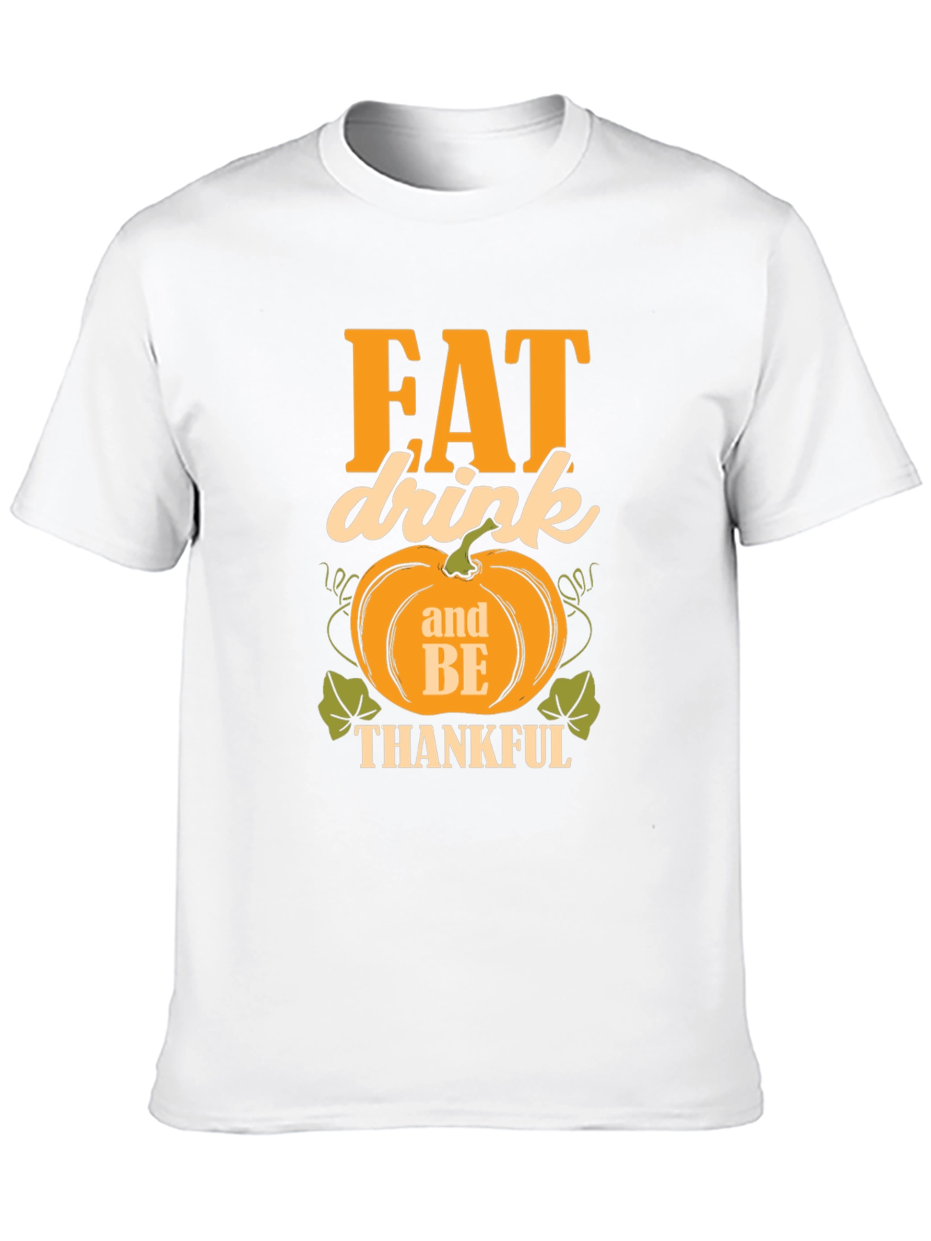 Black Eat Drink and Be Thankful T-Shirt view 10