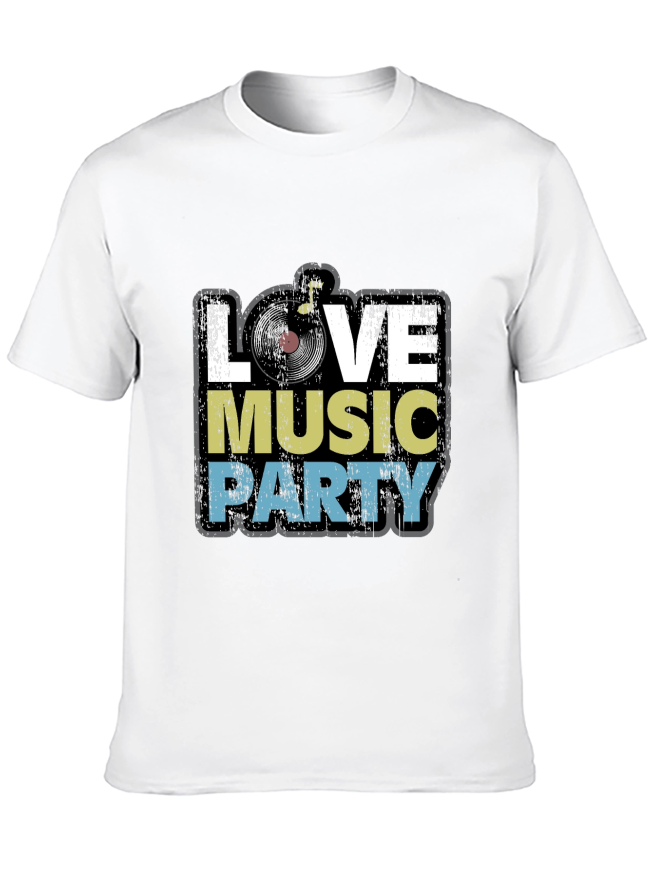 Black Love Music Party T-Shirt - Retro Style view 10