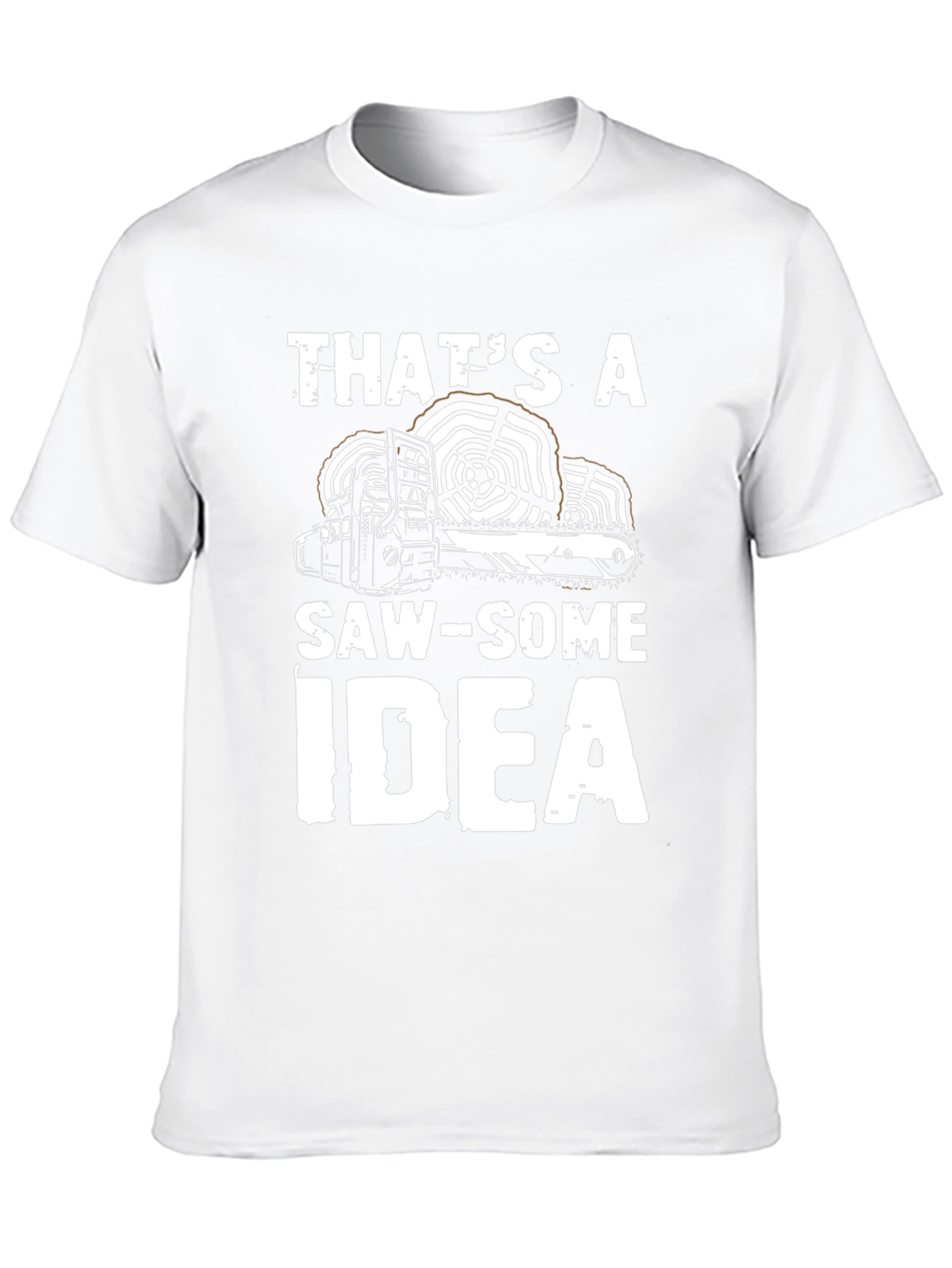 Black That's a Saw-Some Idea Graphic T-Shirt view 10