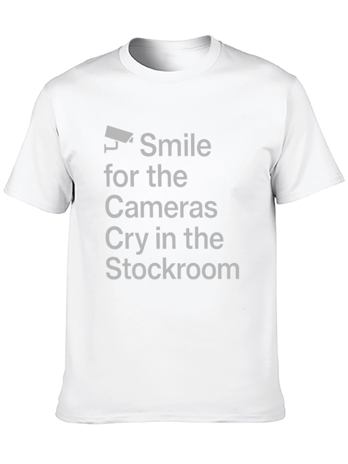 Black Smile for the Cameras Graphic Tee - Funny Slogan Shirt view 10