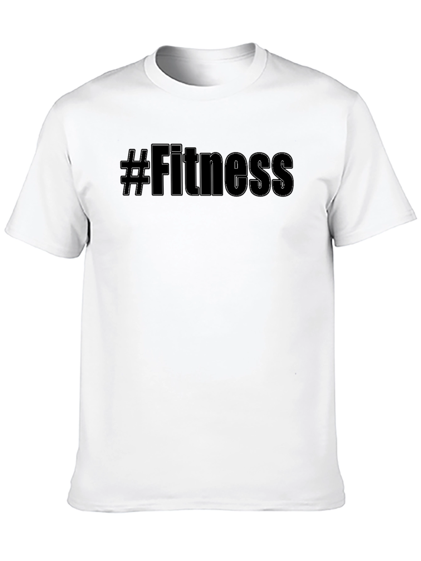 Black #Fitness Black Graphic Tee - Workout Motivation Shirt view 10
