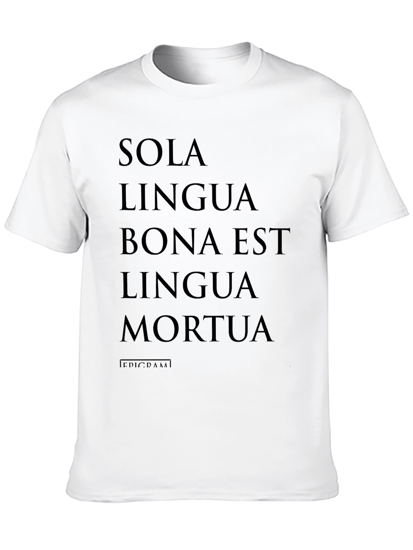 Black Sola Lingua Mortua T-Shirt view 10