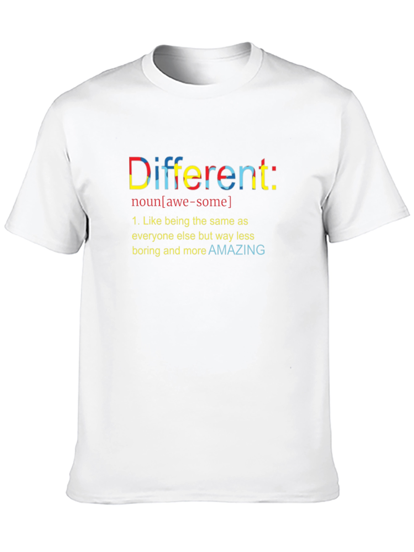 Black Different Definition Graphic T-Shirt - Unique Statement Tee view 10