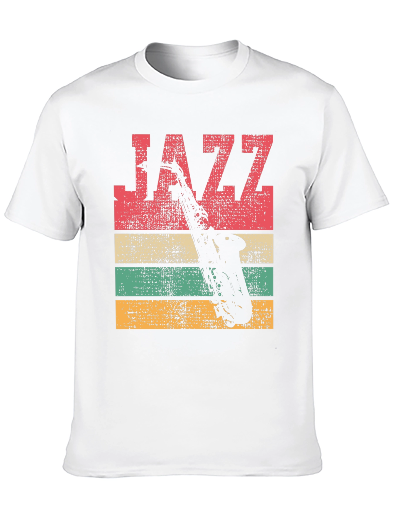 Black Vintage Jazz Saxophone T-Shirt view 10