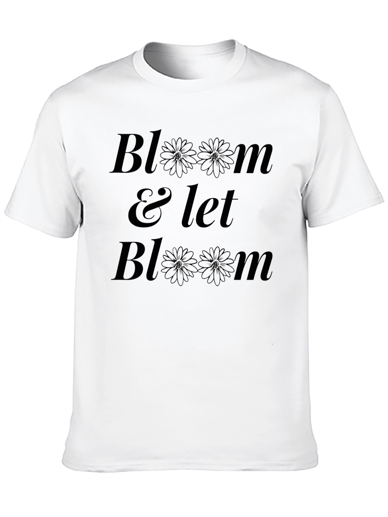 Black Bloom & Let Bloom Black Graphic T-Shirt view 10