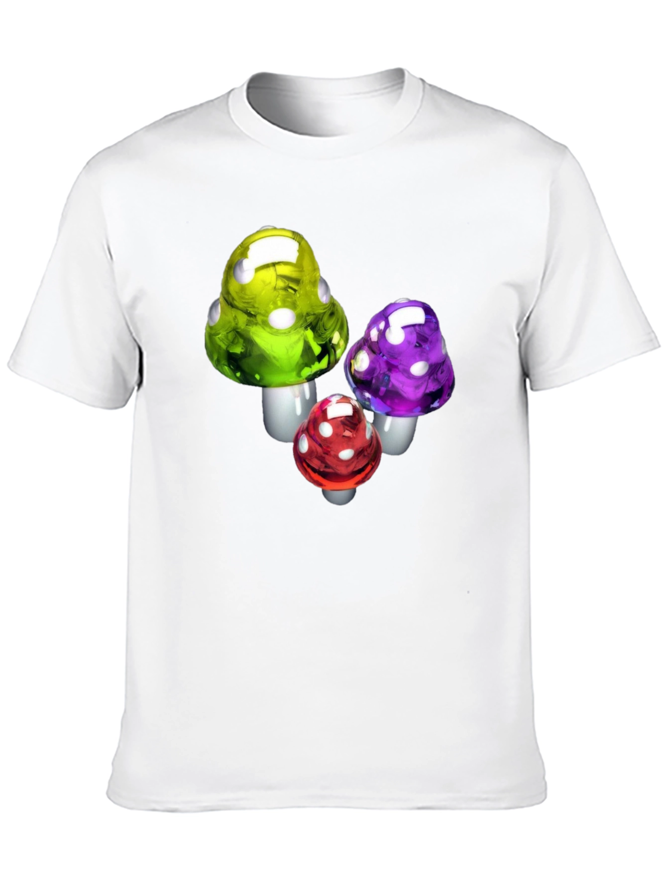 Black Mushroom T-Shirt - Funky Fungi Design view 10