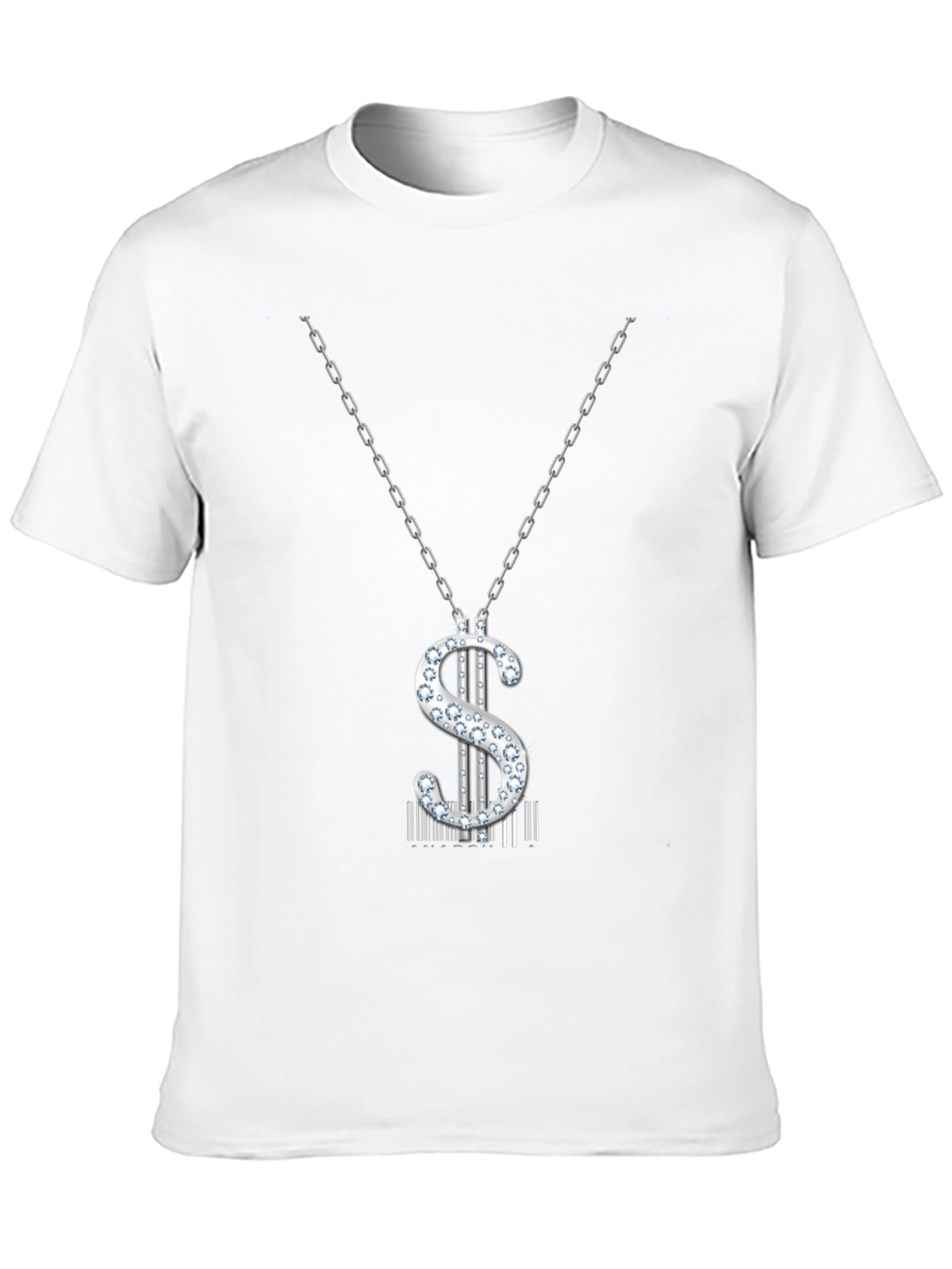 Black Dollar Sign Pendant T-Shirt - Black view 10
