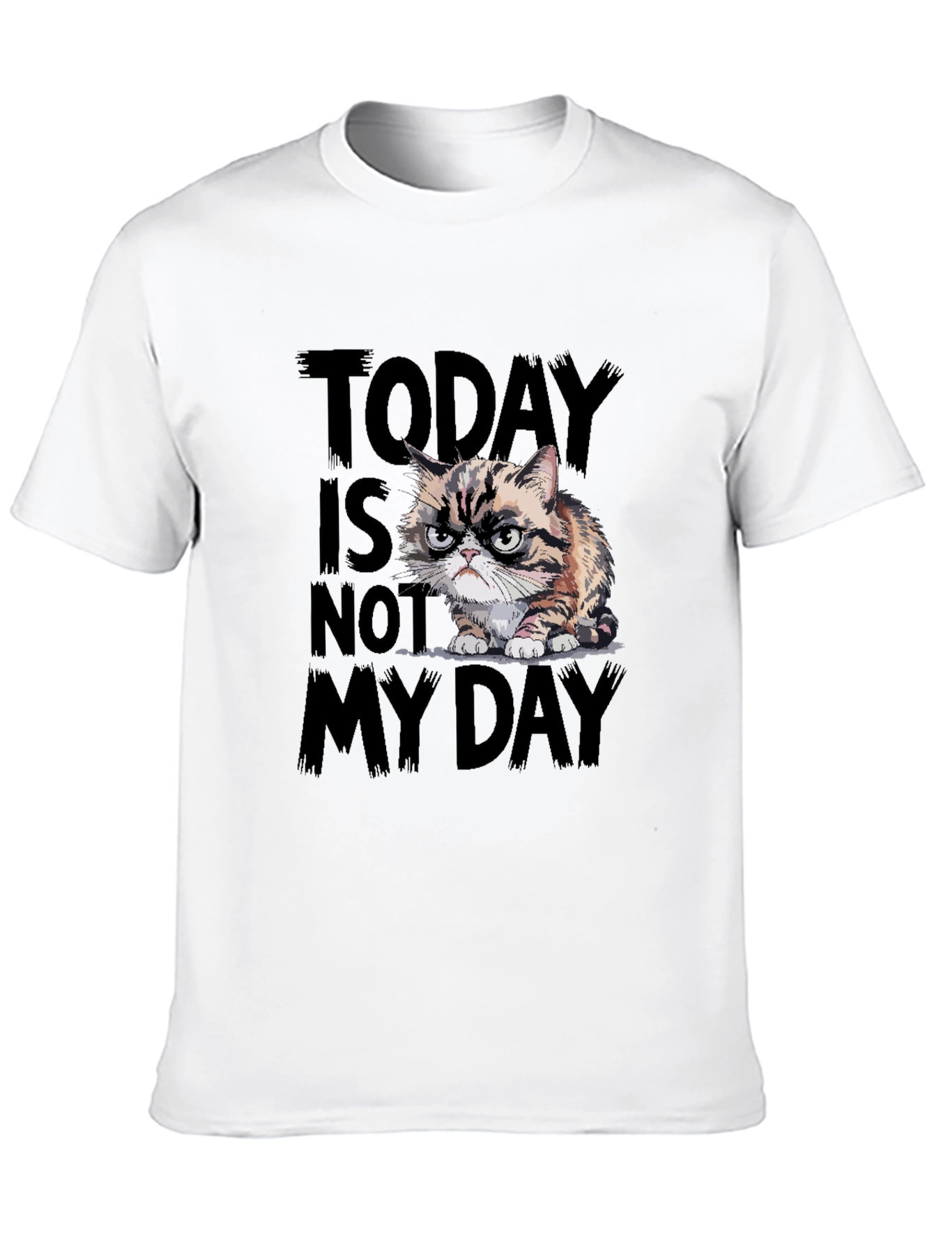 Black Grumpy Cat T-Shirt - Today Is Not My Day view 10