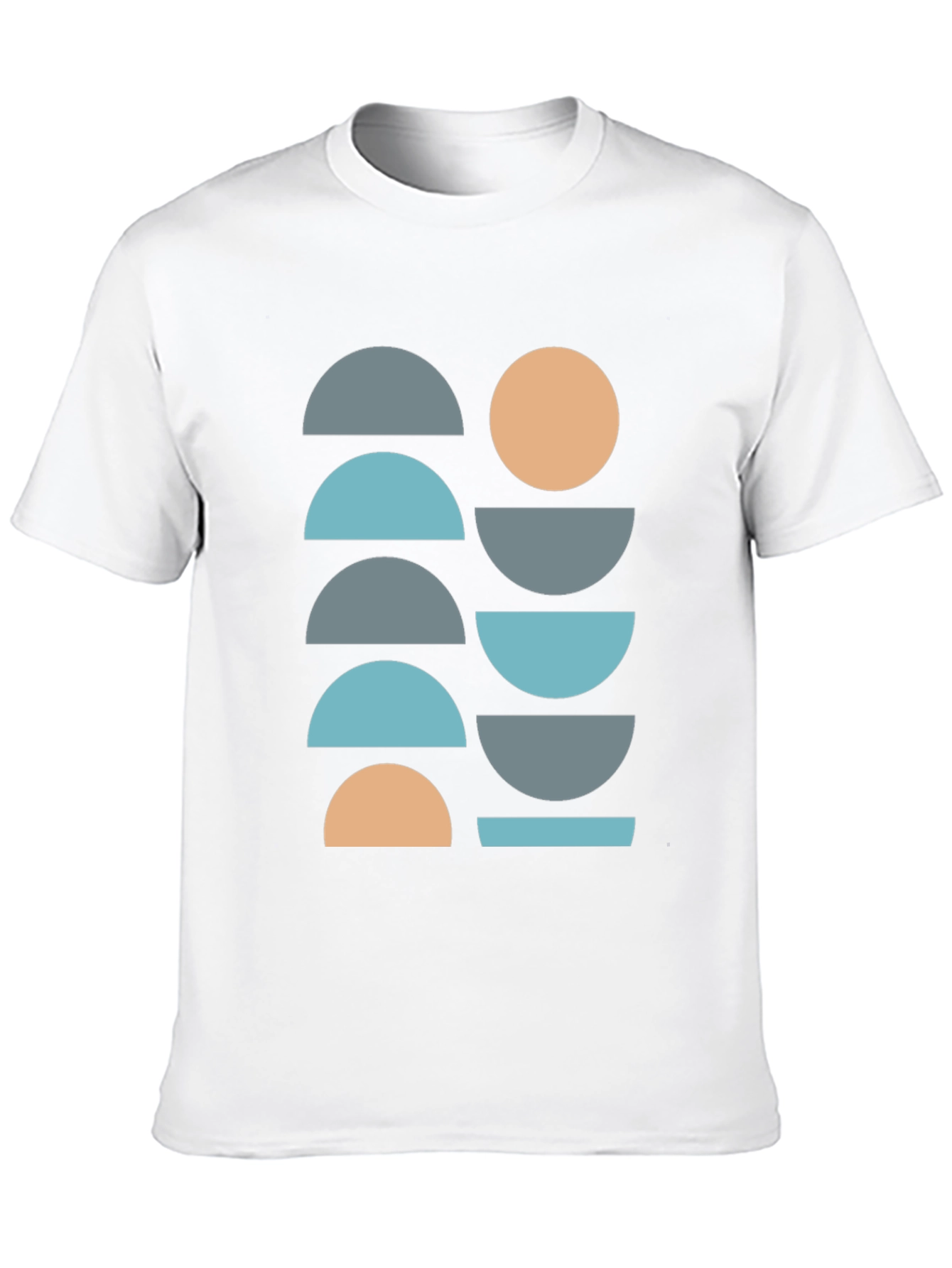 Black Geometric Pattern T-Shirt view 10