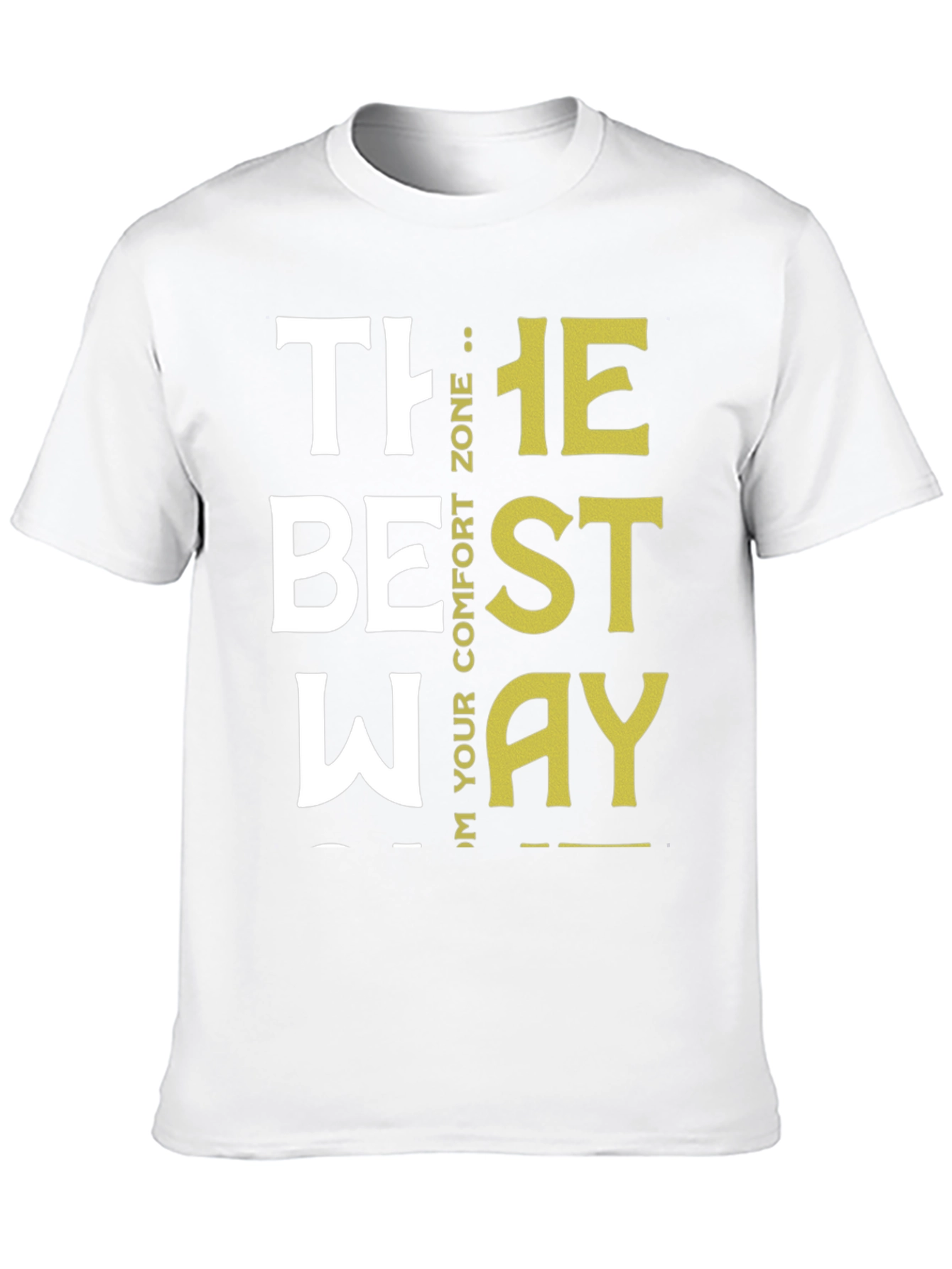 Black Motivational "The Best Way" Graphic Tee view 10