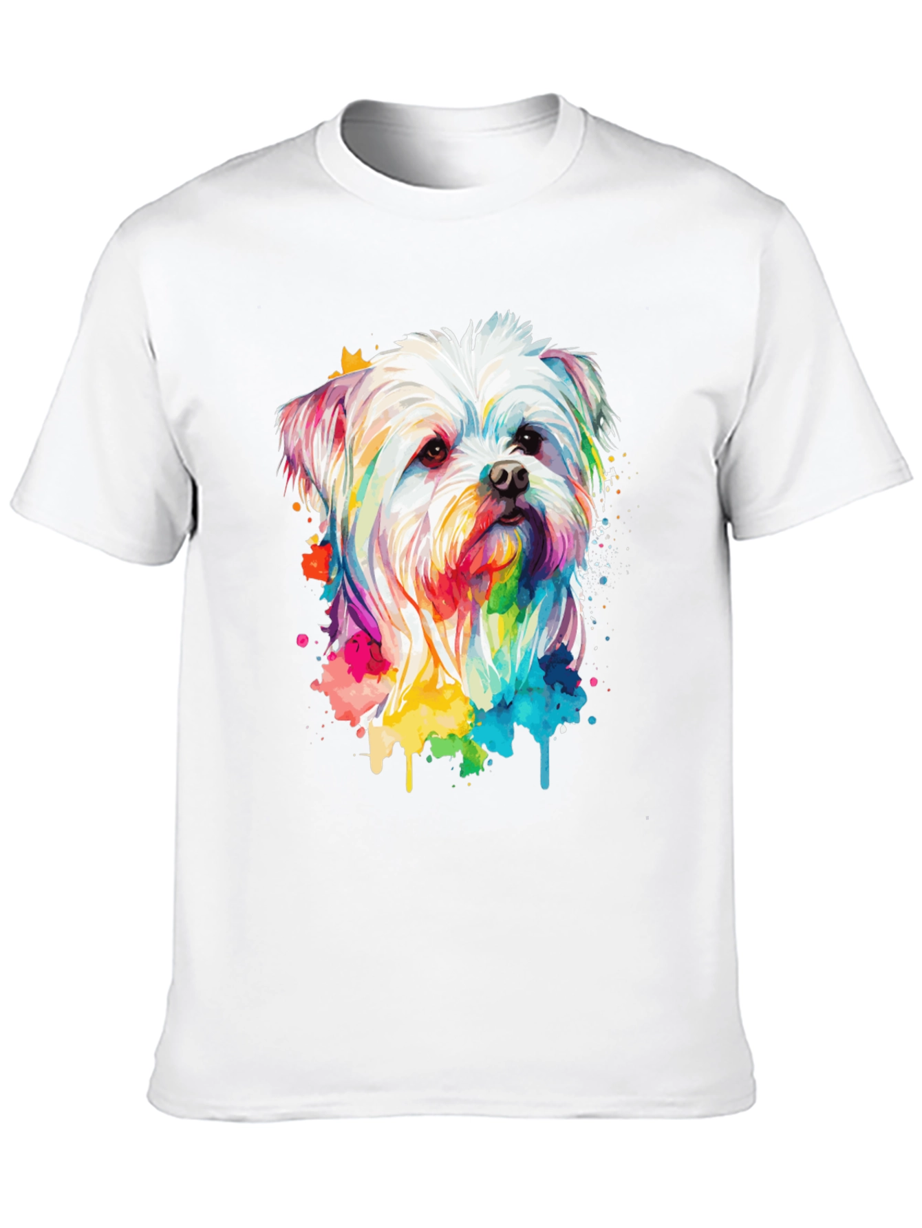 Black Rainbow Dog T-Shirt view 10