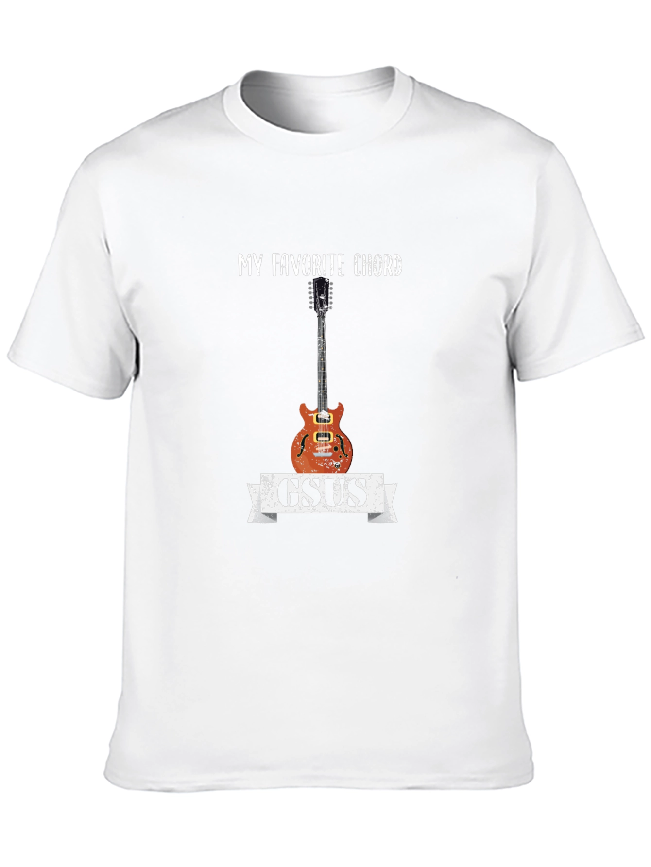 Black GSUS Guitar Chord T-Shirt - Musician Tee view 10