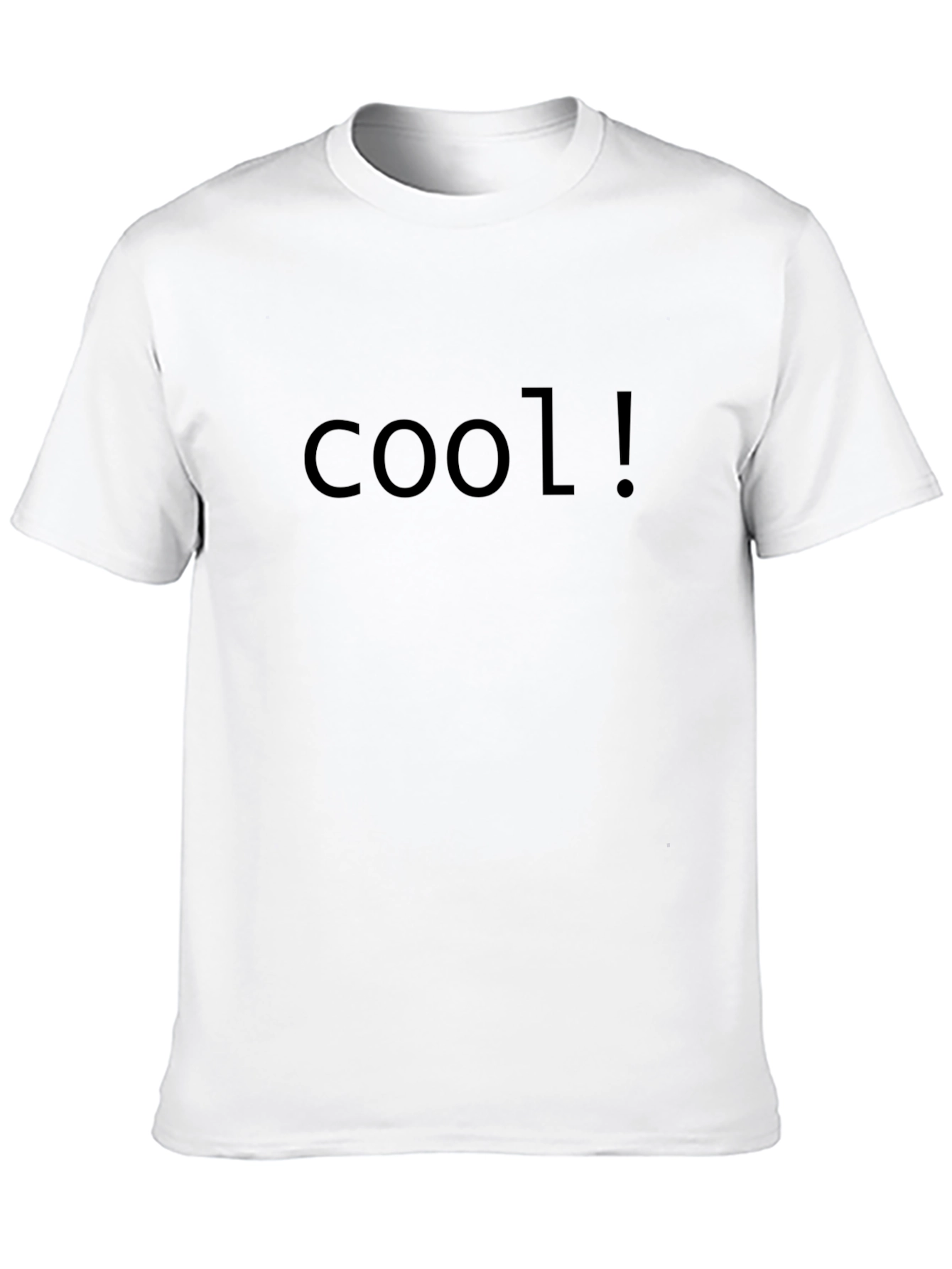 Black Cool! Graphic T-Shirt - Short Sleeve Crew Neck Tee view 10