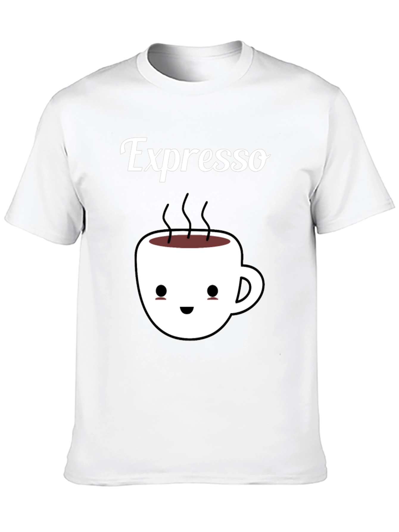 Black Espresso Kawaii Cup Black T-Shirt view 10