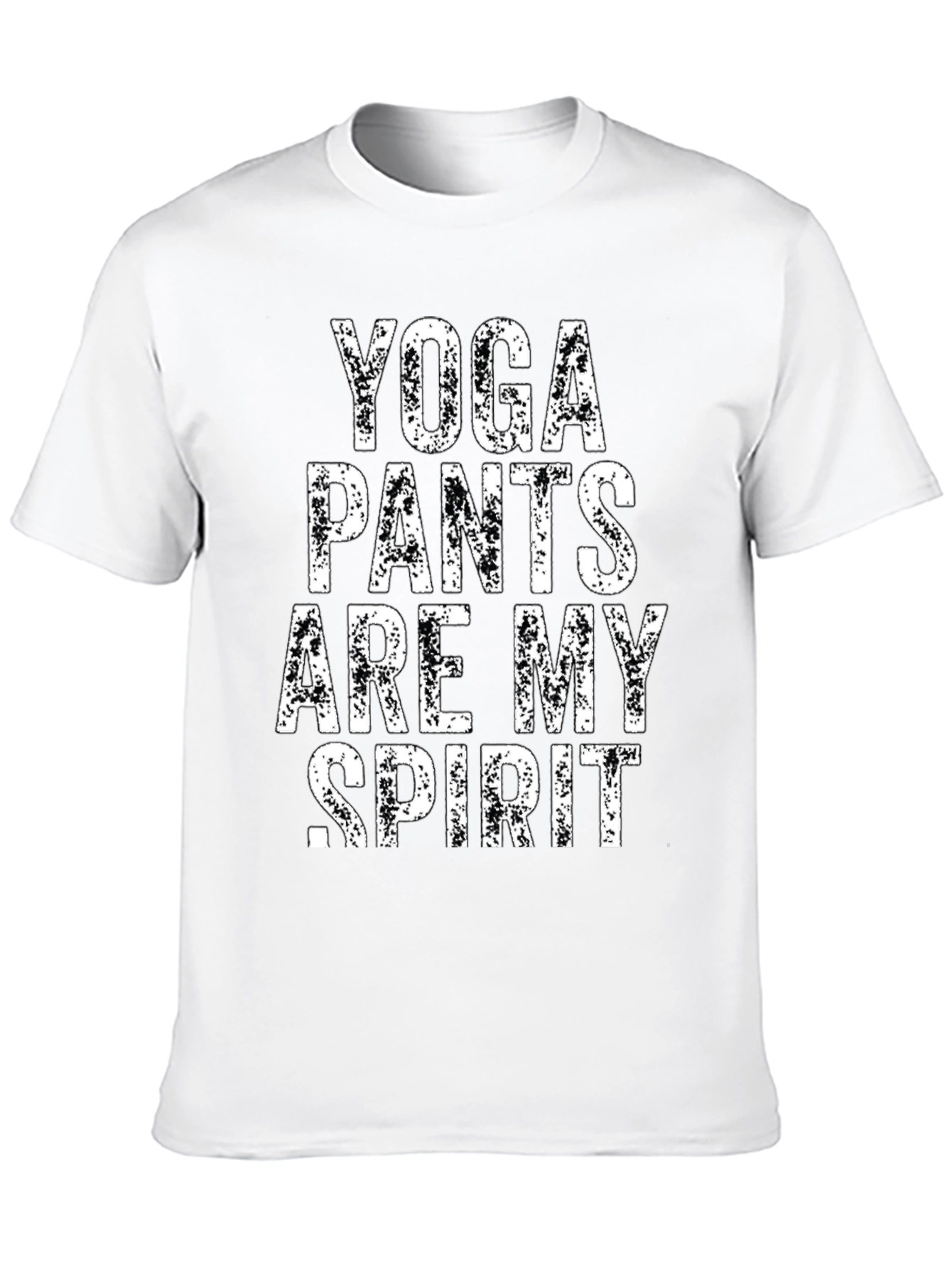 Black Yoga Pants are My Spirit Funny T-Shirt view 10