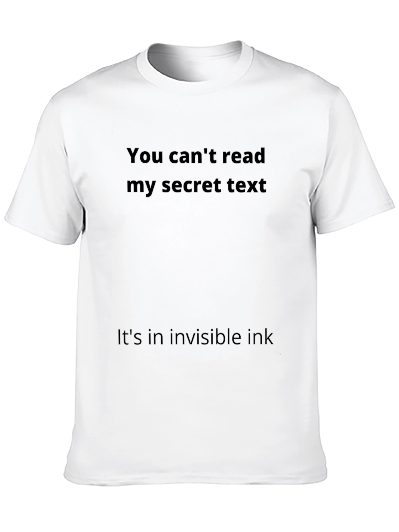 Black Invisible Ink Secret T-Shirt view 10