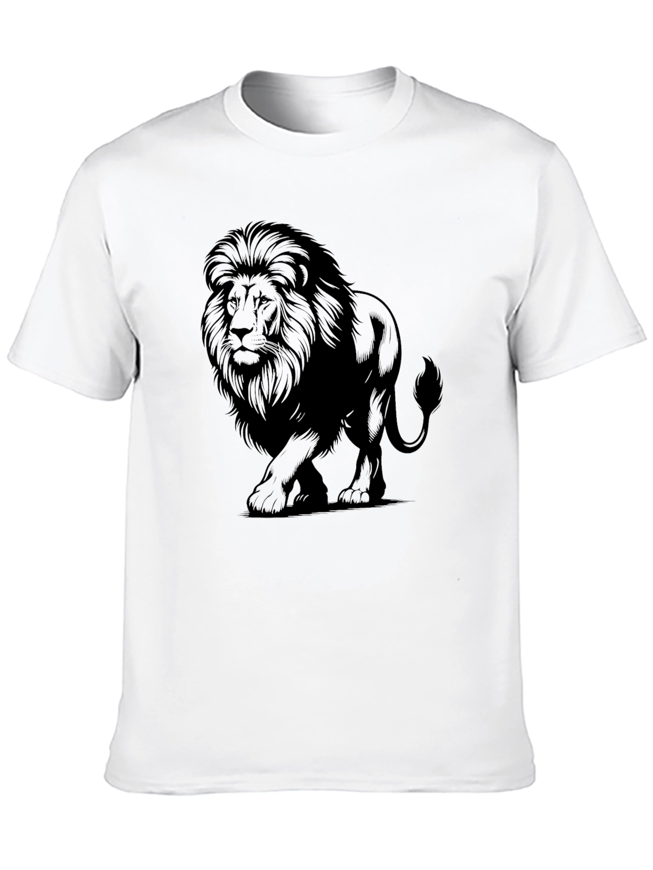 Black Lion Graphic Tee - Men's Black T-Shirt view 10