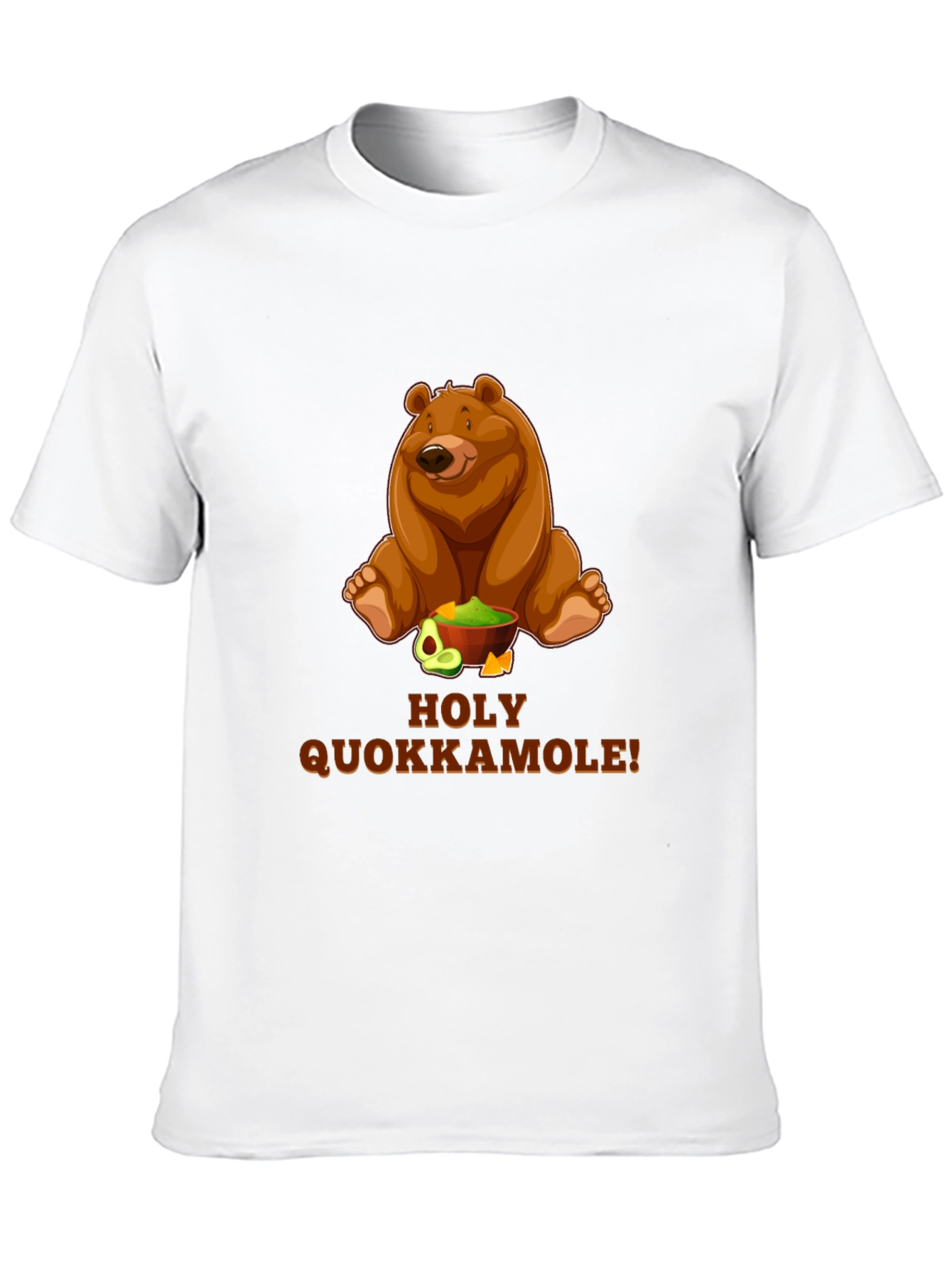Black Holy Quokkamole T-Shirt - Funny Bear & Guacamole Tee view 10