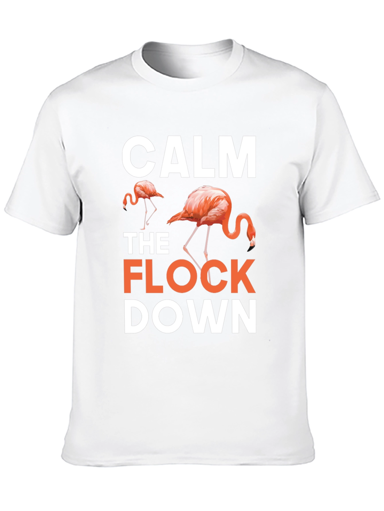 Black Calm The Flock Down Black Graphic T-Shirt view 10