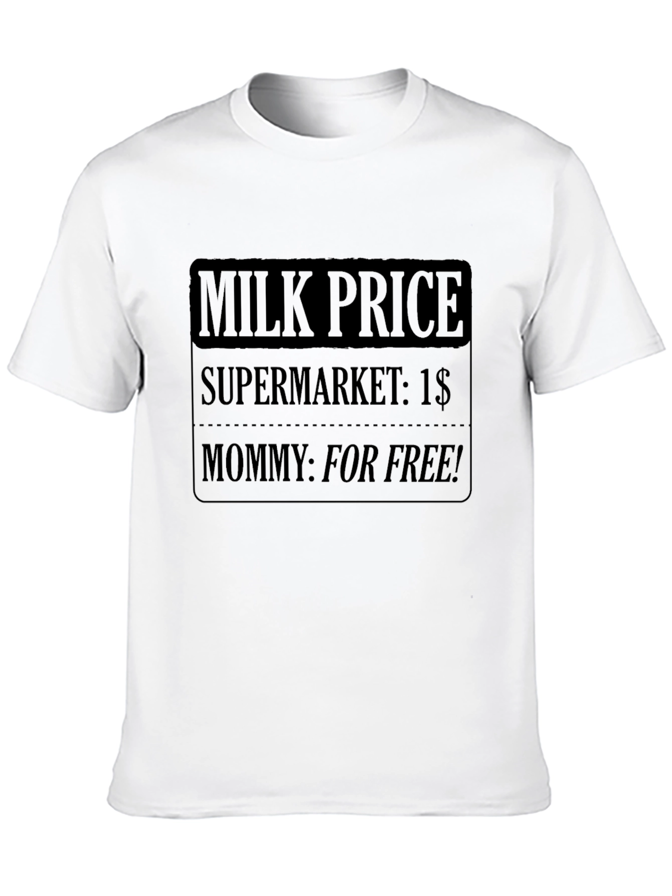 Black Funny Milk Price Graphic T-Shirt view 10