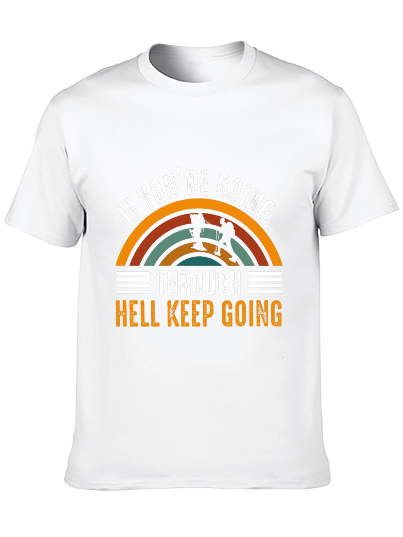 Black If You're Going Through Hell T-Shirt view 10