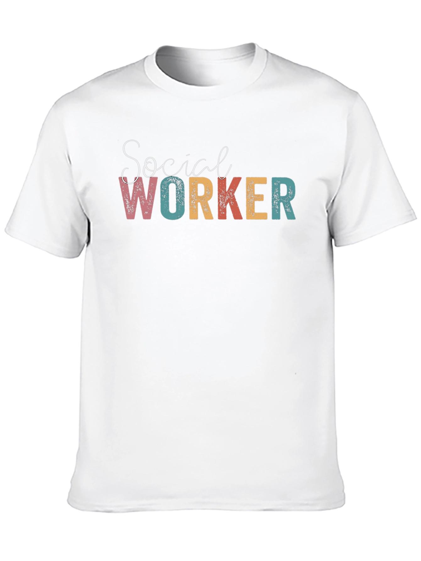 Black Social Worker Graphic Tee - Unisex Cotton T-Shirt view 10