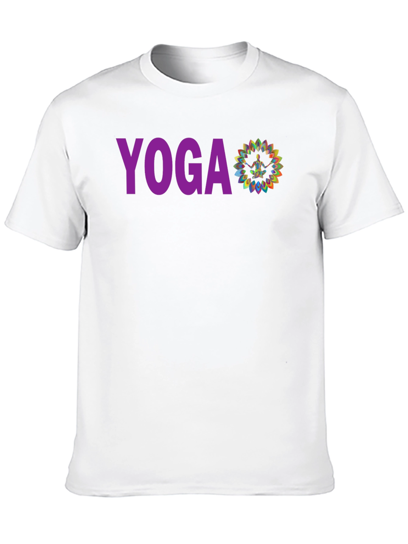 Black Yoga Graphic Tee - Meditative Design view 10