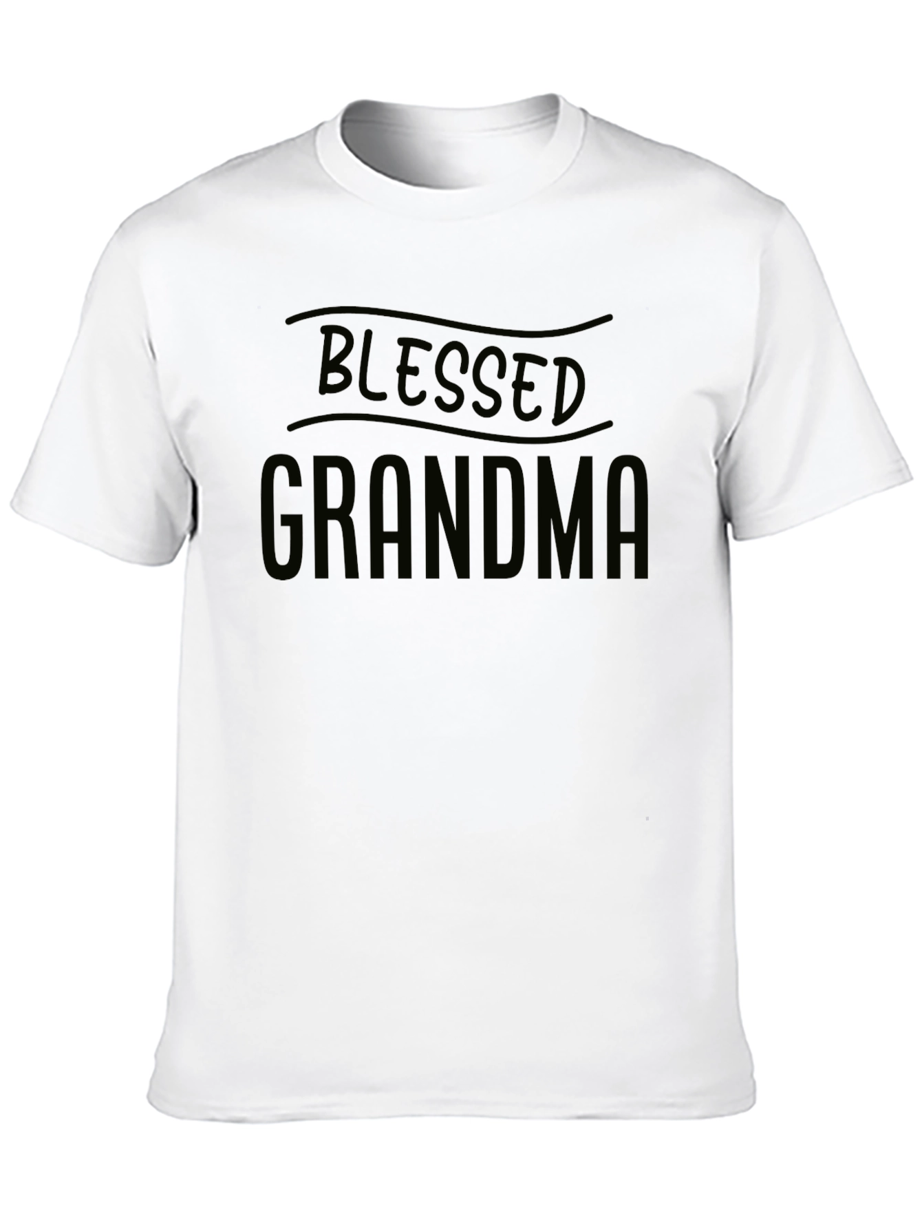 Black Blessed Grandma Black Graphic T-Shirt view 10