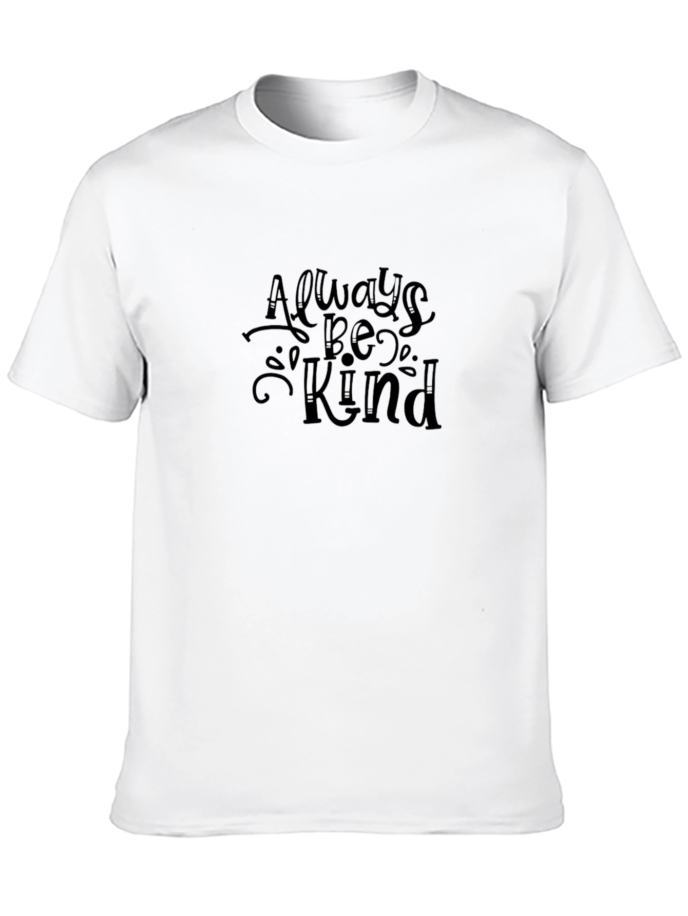 Black Always Be Kind Black Graphic Tee view 10