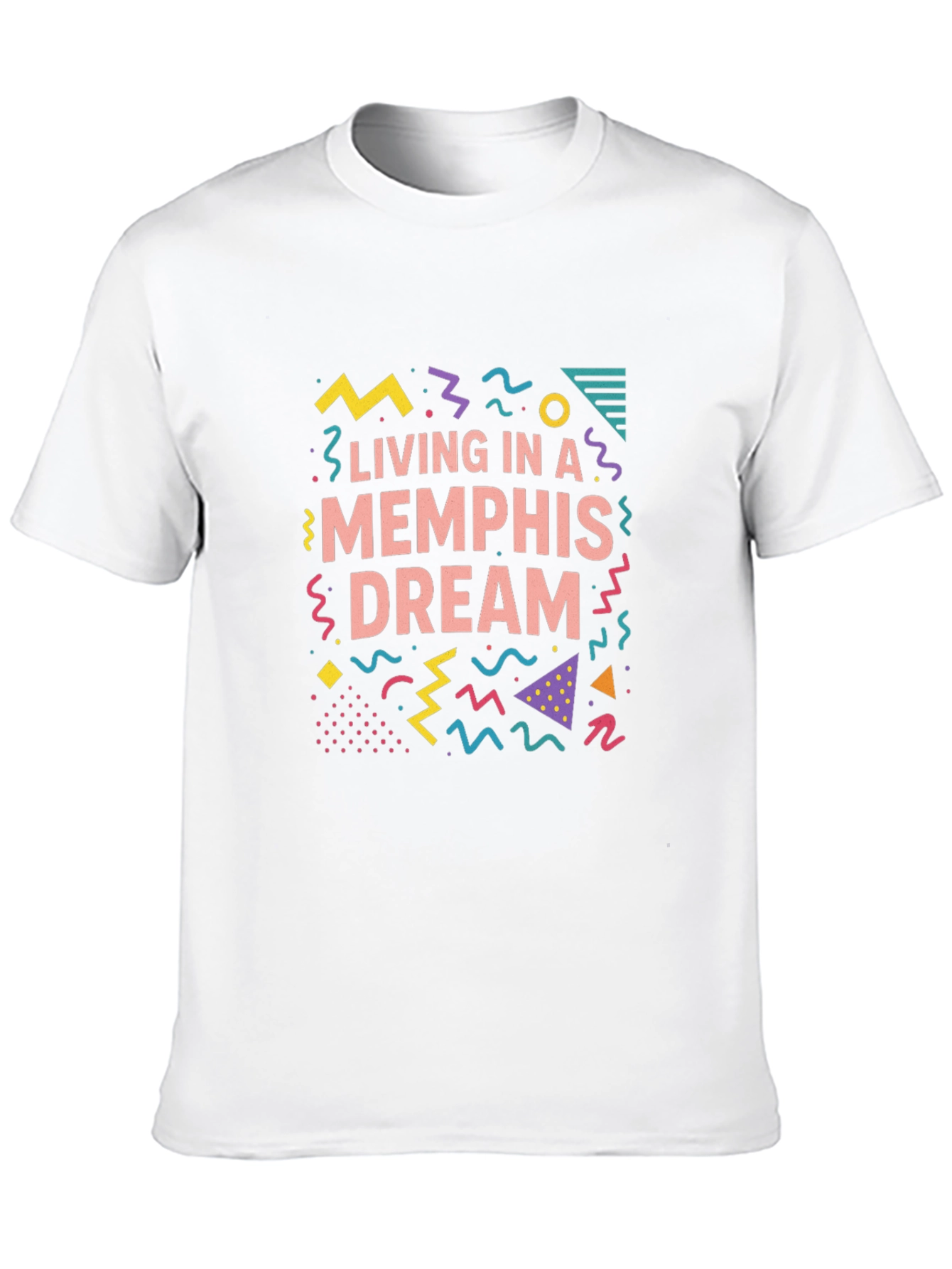 Black Living in a Memphis Dream Graphic T-Shirt view 10