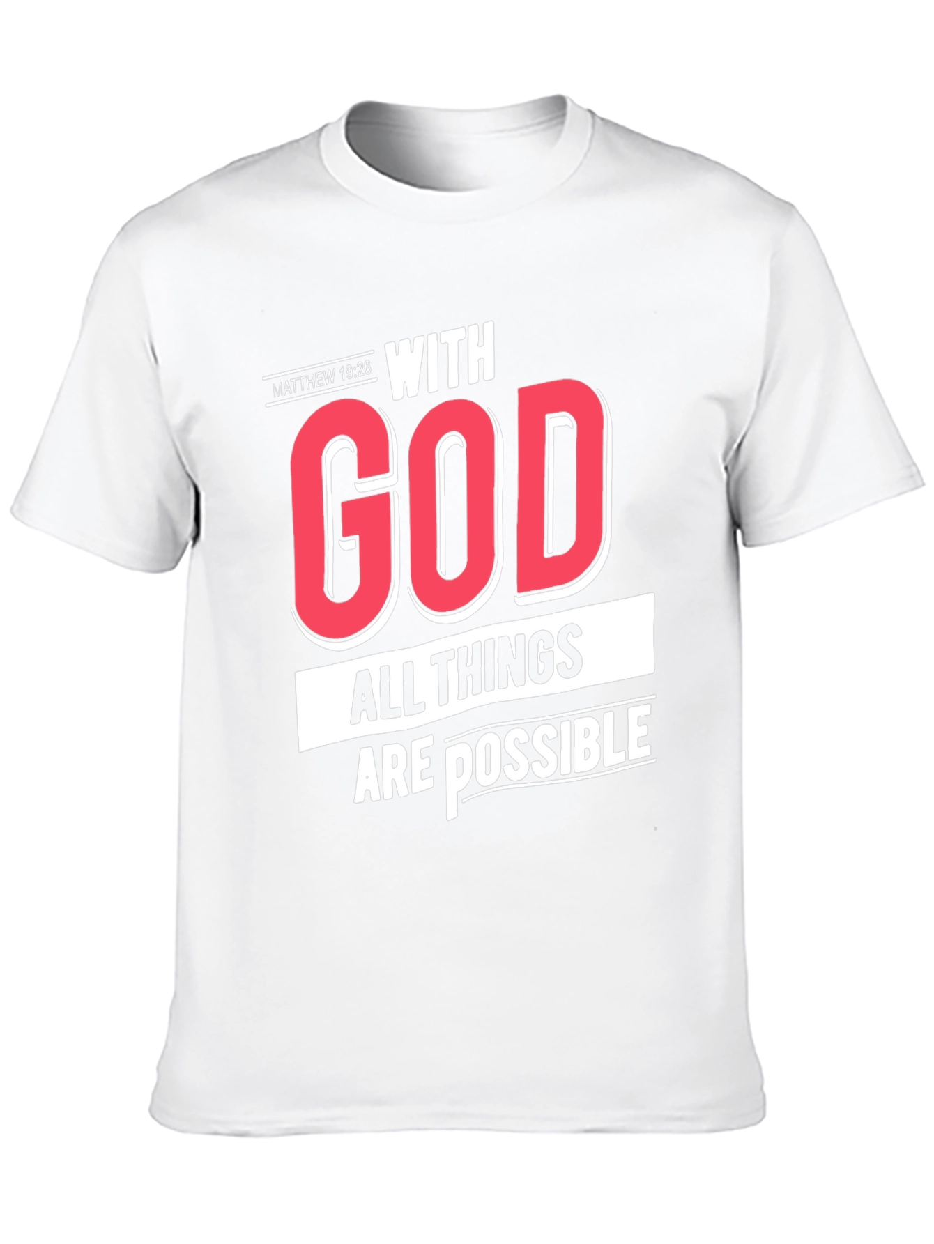 Black With God All Things Are Possible T-Shirt view 10